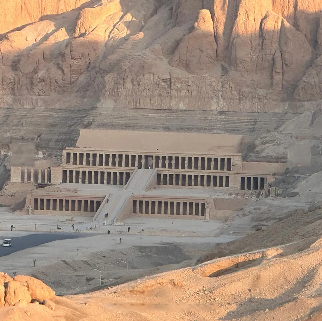 Temple of Queen Hatshepsut beneath the West Bank cliffs